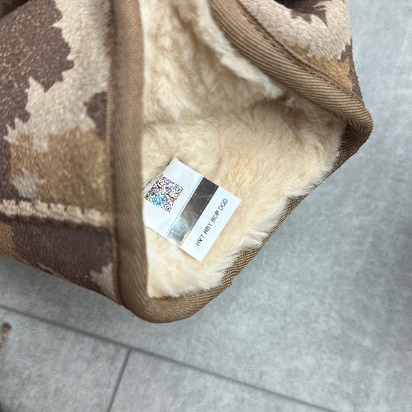 🍁UGG 🍁 CLASSIC SHORT JAGGED CAMO CHESTNUT WINTER BOOTS BROWN - Picture 12 of 13